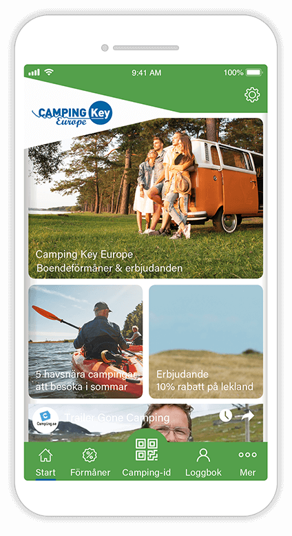 A picture of the camping key europe app